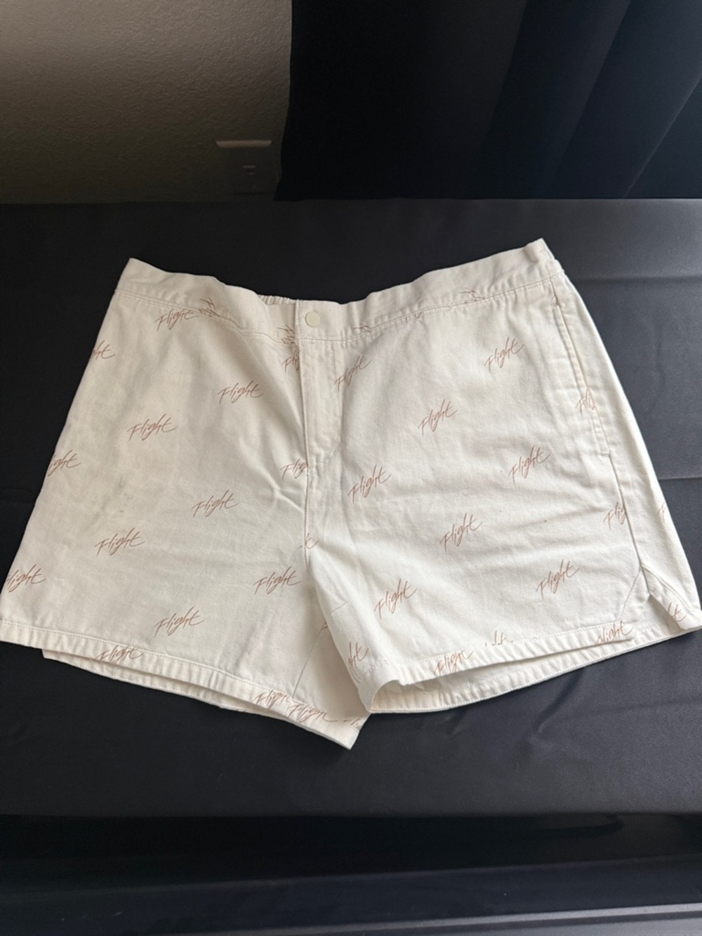 Jordan Women's Cream Shorts with Subtle Script Print